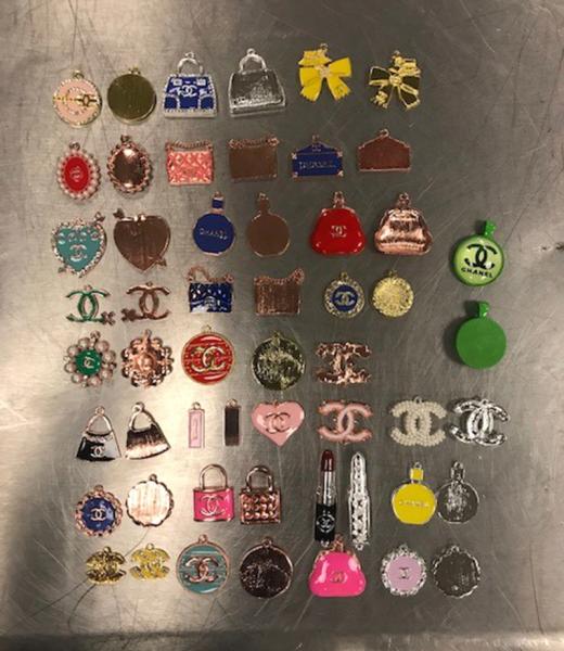 Chanel logo deals charms wholesale